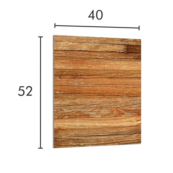 GLAS SKÆREBRÆT 40x52 Træ