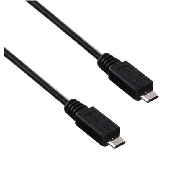 Akyga AK-USB-17 USB 2.0-kabel micro-USB B(han) - micro-USB B(han) 0,6m sort