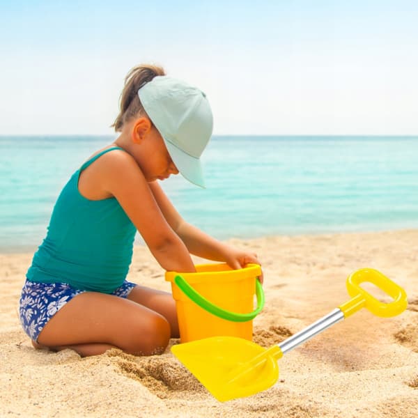 Megadidi strandsandspade 37 cm solid aluminiumhandtag