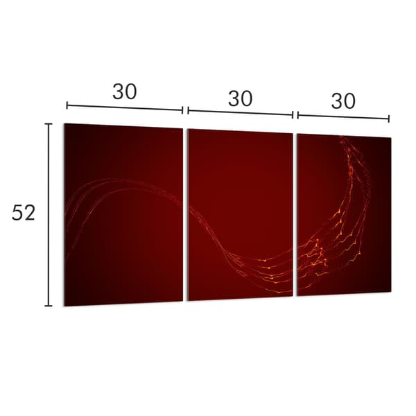 Glasbeskyttelsesplade til komfur 3x30x52