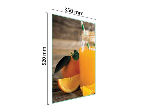 SKÄRBRÄDA I GLAS 35x52 FRUKT