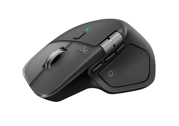 Logitech MX Master 4 til MAC trådløs mus RF trådløs + Bluetooth, 8000 DPI, Space Black