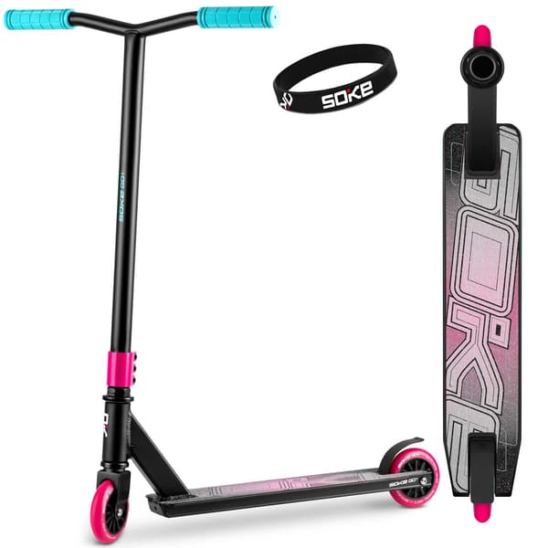 SOKE Go! Trick Scooter Rosa och Blå