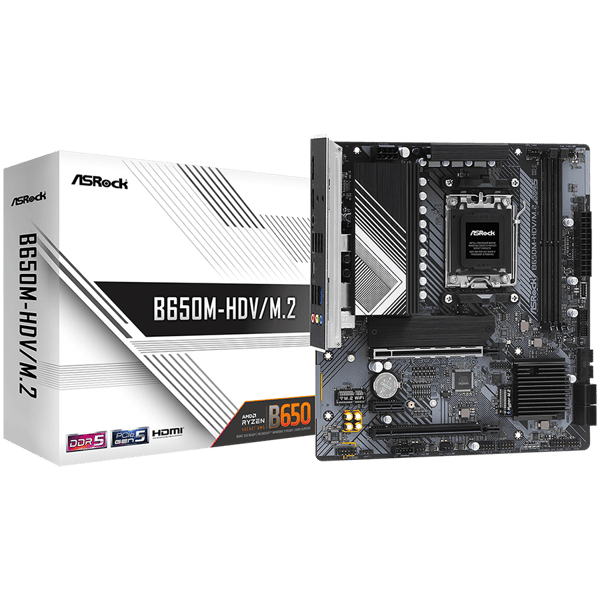 ASROCK B650M-HDV/M.2 mATX AM5 DDR5