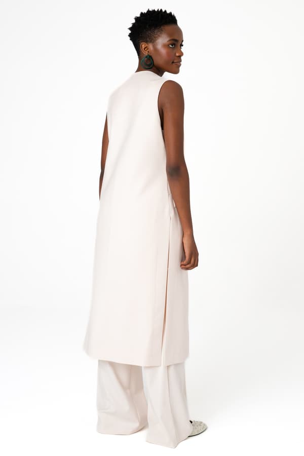 Eni 2 lysbeige damevest 44