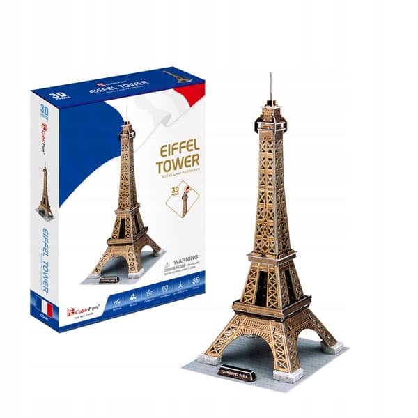 Cubic Fun 3D-PALAPELI Eiffel-torni 01033 EIFFEL-TORNI 39 palaa C044h