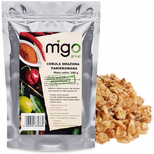 Stegt paneret løg (100g) - MIGOgroup