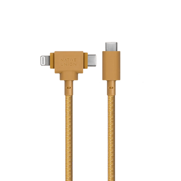 Native Union bæltekabel Duo - USB-C - USB-C / lightning-kabel, 1,5 m (kraft)