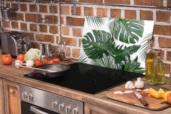 GLASBESKYTTELSESPLADE 75x52 MONSTERA