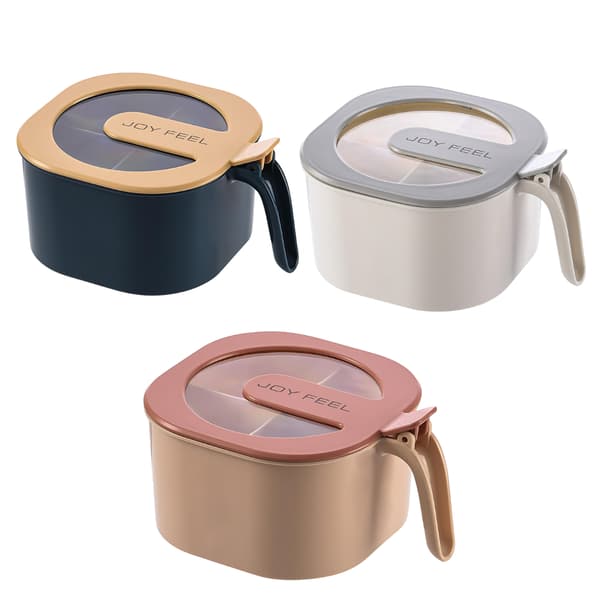Matlåda med 4 fack – Rosa