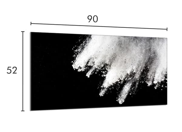 Glasbeskyttelsesplade til komfur 90x52 Explosion