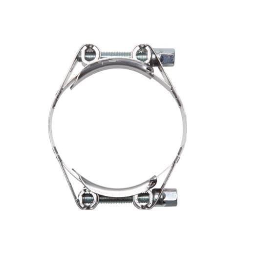 Dubbelklämma GBS HEAVY 75-85mm B1 Silver