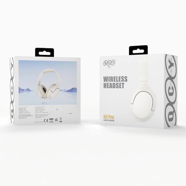 H2 Pro ENC Bluetooth trådløse over-ear hovedtelefoner - hvide