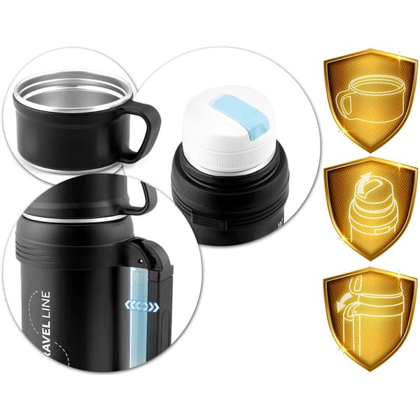 Vakuumtermos 1500 ml BD-781 svart