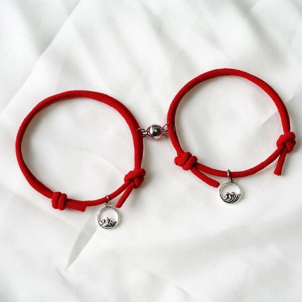 Magnetisk armbånd til par/venner 2 stk.