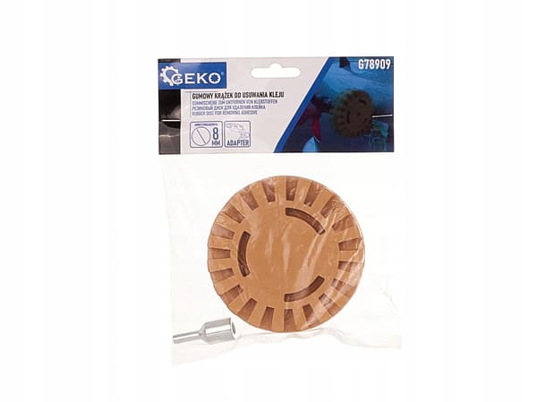 GEKO G78909 gummiskive til limfjernelse og 8 mm korrugeret adapter
