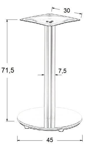 SH-2001-1/S borstad - 45 cm
