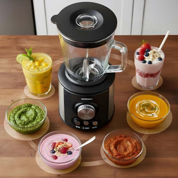 800W BD-751 Berdsen blender med kande, sort