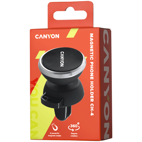 CANYON Telefonholder CH-4 Ventil Magnetisk Sort