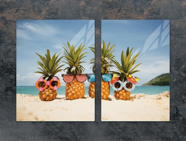 GLASSKYDDSPLÅT FÖR SPIS 75x52 ANANAS