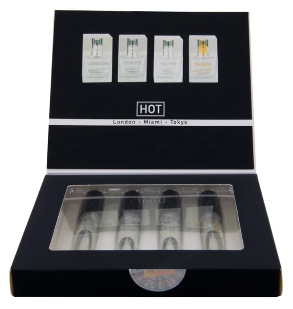 Feromoner til mænd 4x5ml HOT Pher Tester Box Herre 4x5ml