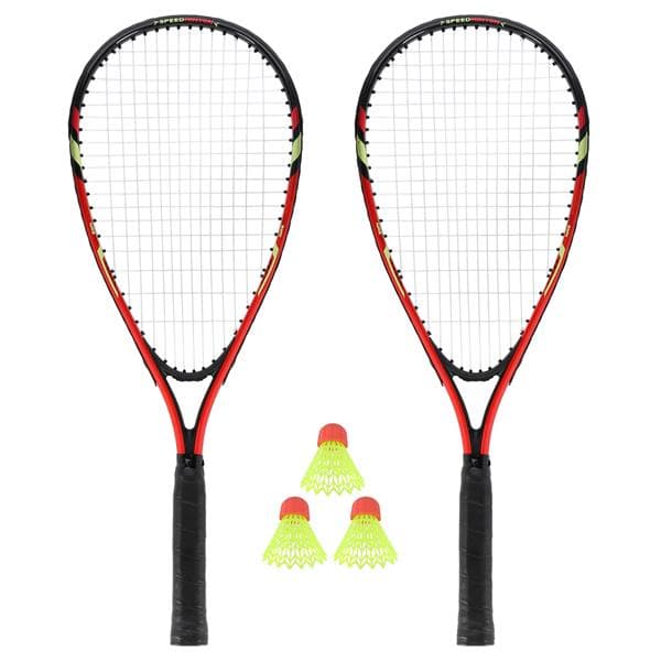 NRS001 CROSSMINTON SET 2 RACKETAR + SKUTTER + RÖTT NILS-SKYDD