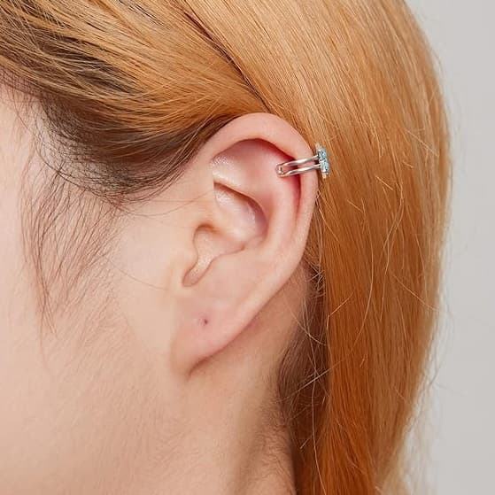 Sølvørering Stjerneørearmbånd 925 Sølvørering Trusky Øreringe