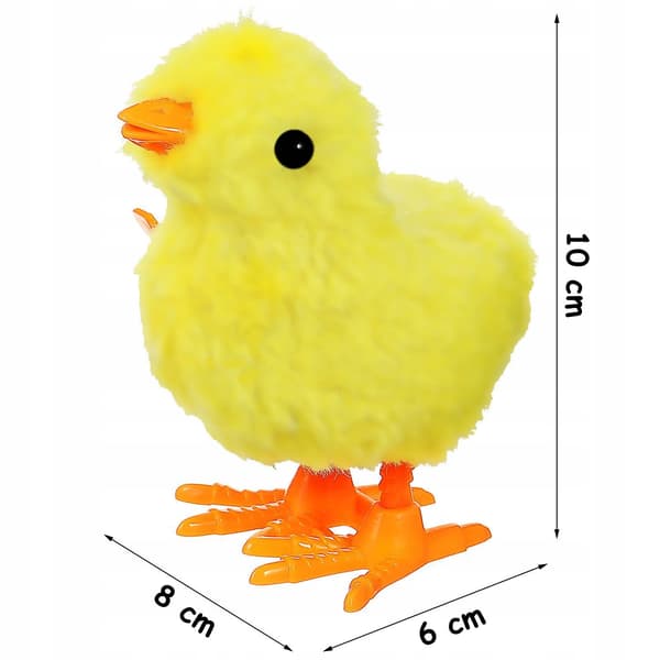 Uppdrivningskyckling gul dunkar går 10 cm kyckling