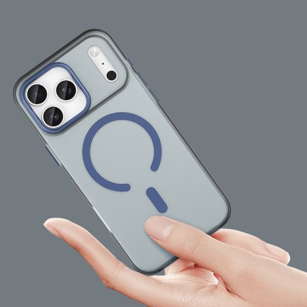 Magnetisk, slidstærkt MagSafe-cover til iPhone 17 Pro - Matblå