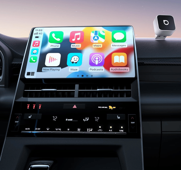 Langaton Adapteri Ottocast Mini Cube CarPlay / Android Auto Hopea