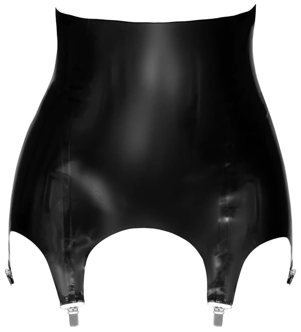 LATE X Bred Latex Strømpeholder Sort S