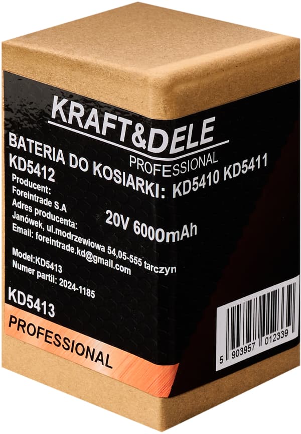 20V 6Ah uppladdningsbart batteri | Kraft&Dele