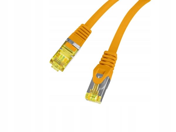 Lanberg S/FTP Patchkabel Cat.6A 2m LSZH CU Fluke Passed Orange