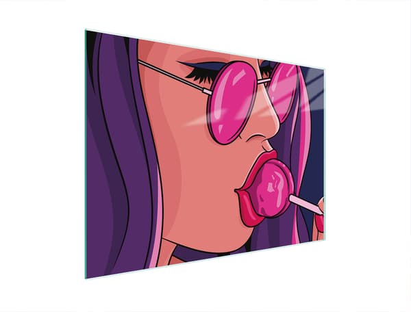 SKÄRBRÄDA I GLAS 30x22 KVINNA