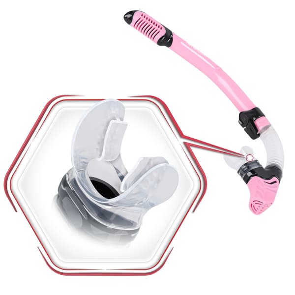 Snorkkeli venttiilillä - pinkki