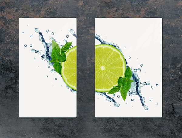 GLASSKYDDSPLATTA FÖR KÖK 65x52 LIME