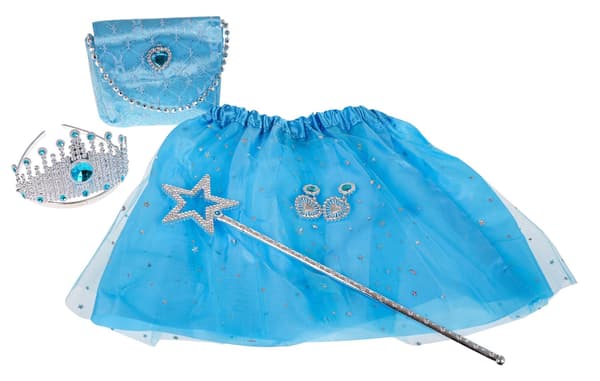 Litet prinsessset med klänning + accessoarer
