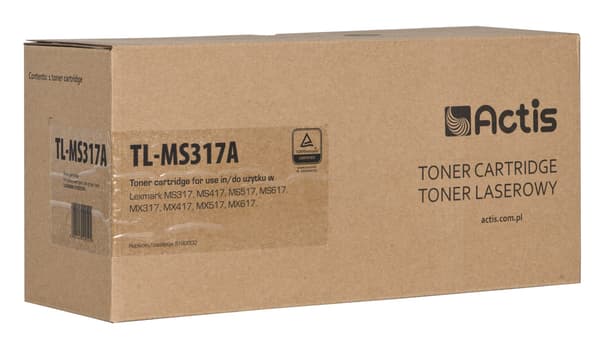 Actis toner til Lexmark 51B2000 TL-MS317A, 2500 sider, sort