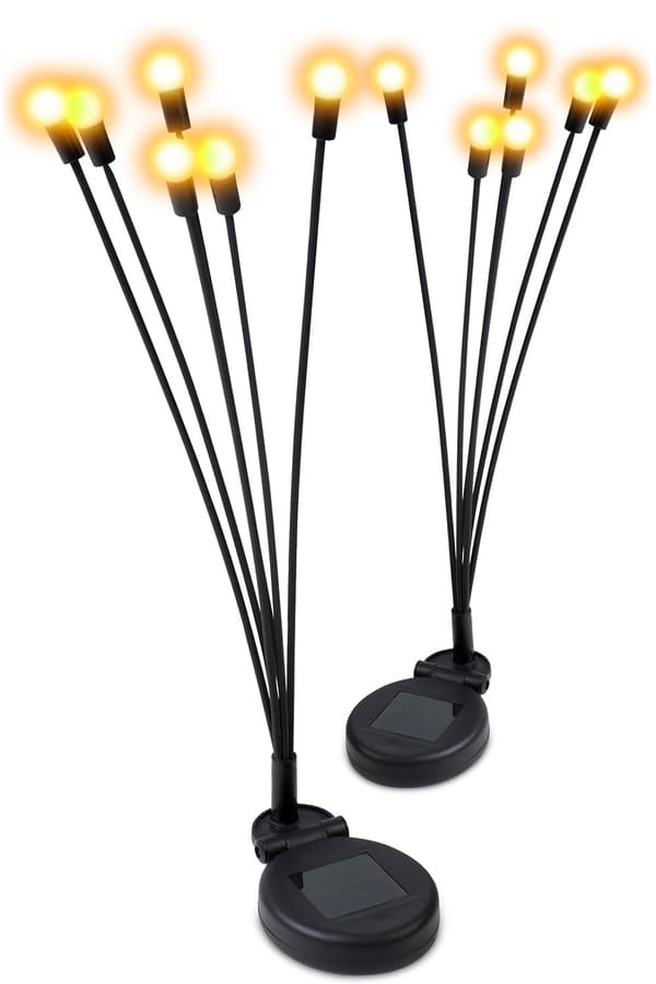 Solcellelampe ildfluer 2 stk. Ilumen LS-101