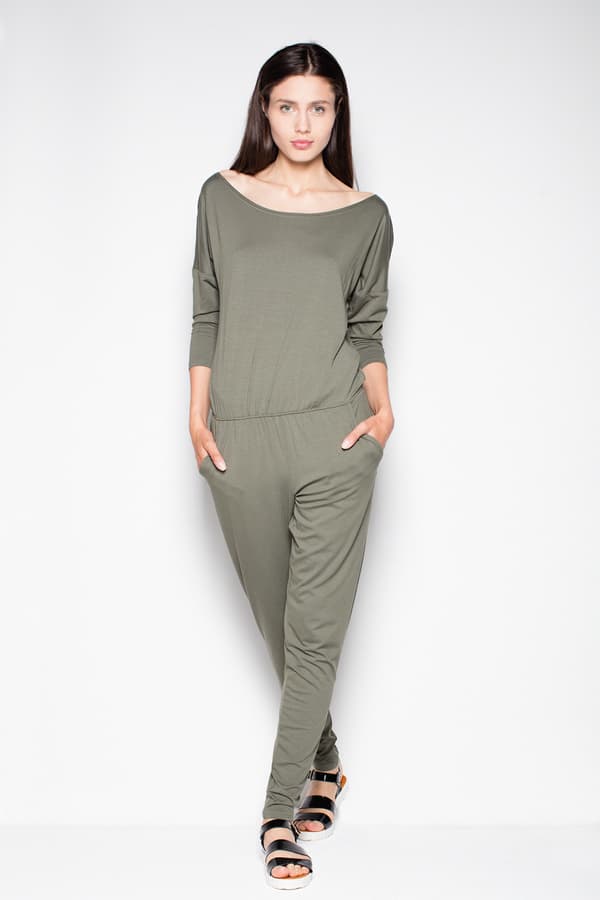VT024 Oliven M Jumpsuit