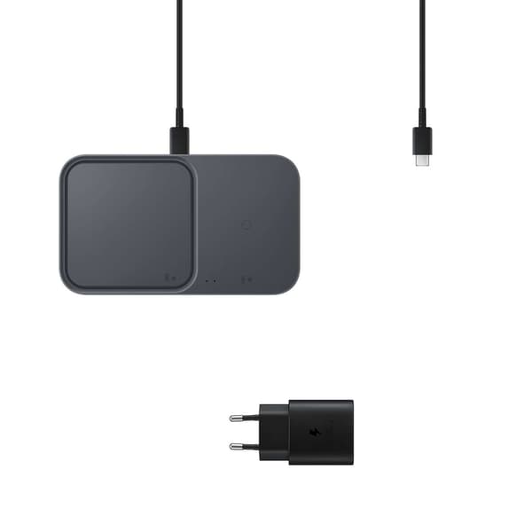Samsung induktiv oplader 15W - sort + vægoplader + kabel