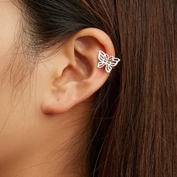 Pendiente de mariposa en plata 925