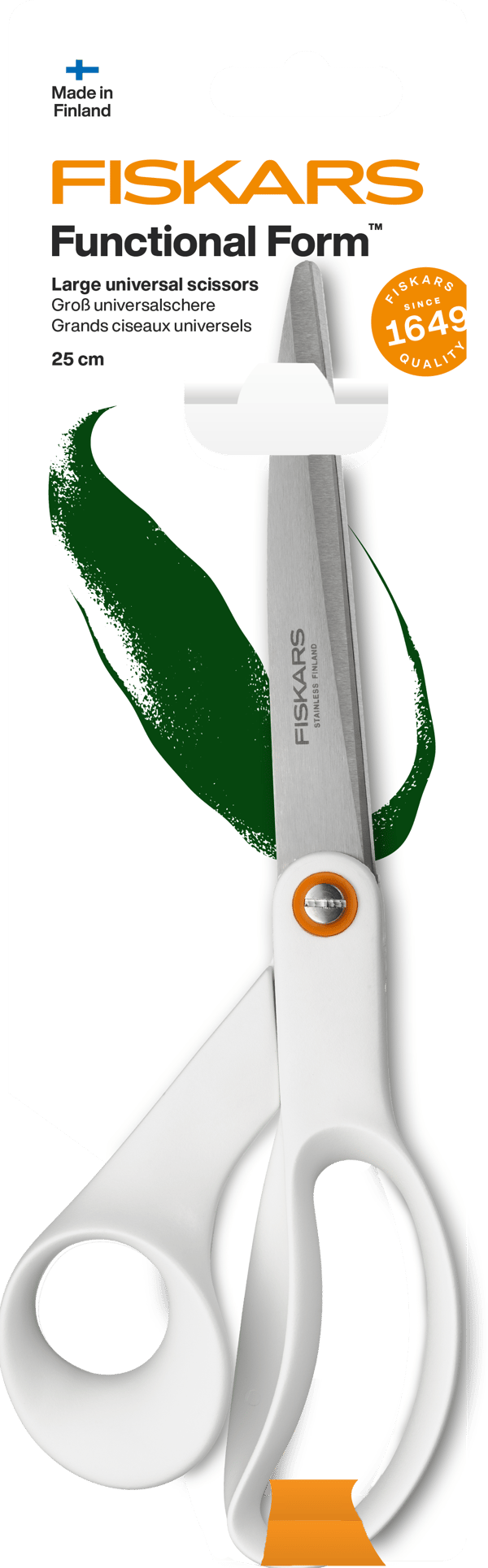 FISKARS FUNCTIONAL FORM Universal skræddersaks, skarp, stål, 25 cm