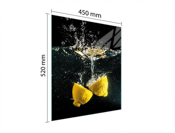 GLAS SKÆREBRÆT 45x52 CITRON