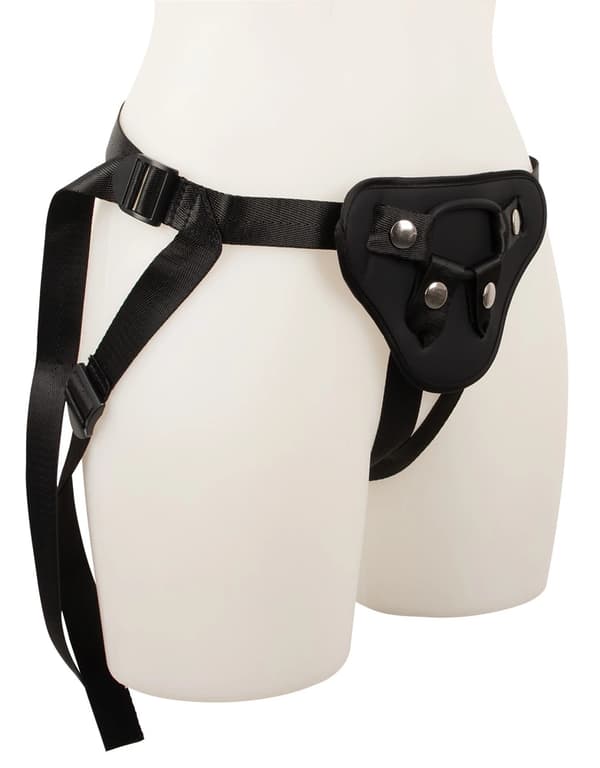 Vegansk fetisch läderstrap-on sele SL