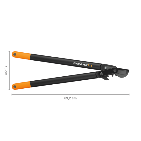 Fiskars PowerGear tosset grensakser L78