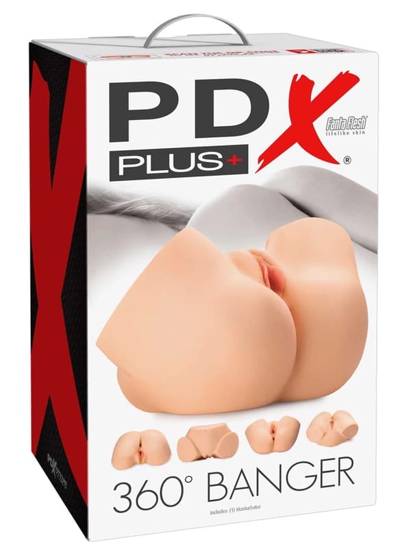 PDX Plus Torso Masturbator Roterande 360 Banger Light
