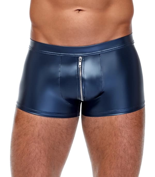 NEK Herr Blå Matte Blixtlås Boxershorts L