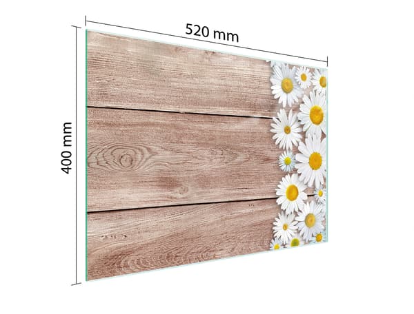 SKÄRBRÄDA I GLAS 52x40 TRÄ