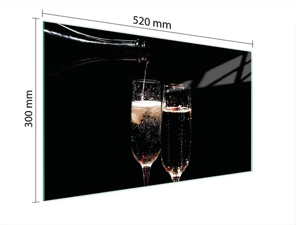 SKÄRBRÄDA I GLAS 52x30 VIN